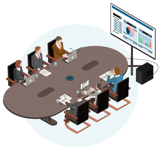 会議中はリアルタイムで結果表示