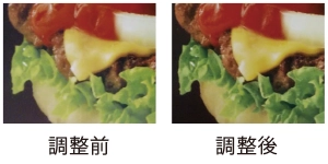 調整前と調整後の比較イメージ
