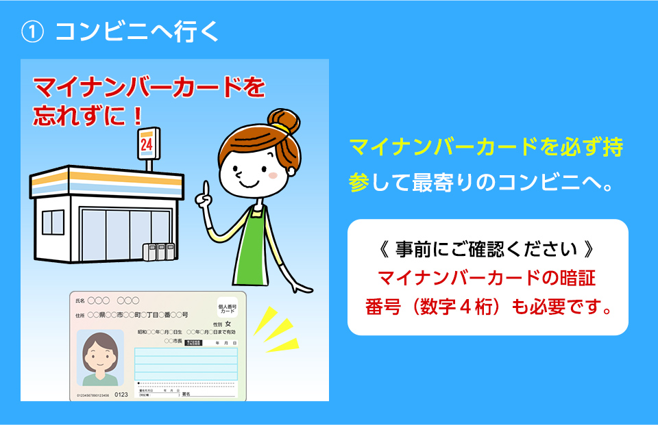 マイナンバーカードを忘れずに!