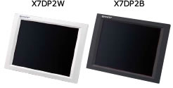 写真：背面ディスプレイ 本体色ホワイト：X7DP2W、本体色ダークグレイ：X7DP2B