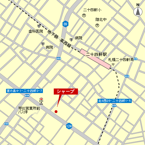 札幌サービスセンター地図