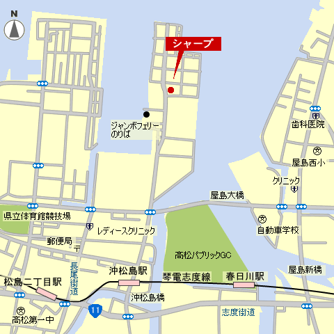 高松サービスセンター地図